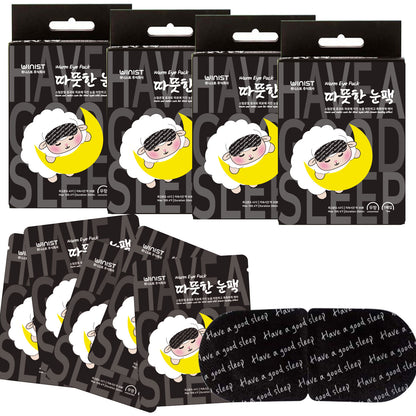 KGALLERY Warm Eye Pack, Unscented Self-Heating Steam Eye Mask – Disposable Heated Mask for Dry & Tired Eyes, 30 Minutes of Gentle Steam Therapy for Sleep, Relaxation & Travel