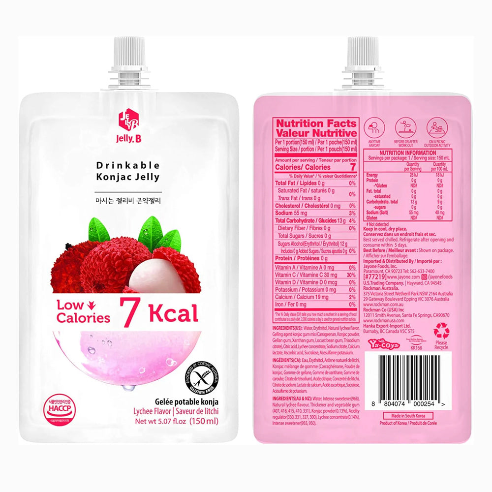 Jelly B Lychee Flavor Drinkable Konjac Jelly