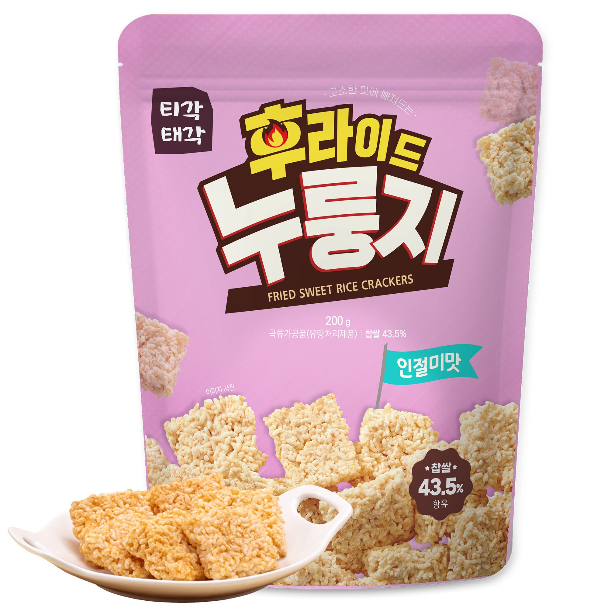 Tigaktaegak Fried Sweet Rice Crackers (Injeolmi Flavor) 200g